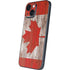 Canadian Flag Dark Wood iPhone 13 Mini Skin